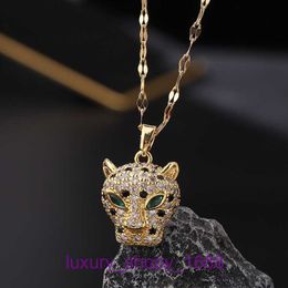 Car tires's Amulette necklace Luxury fine jewelry Internet celebritys same full diamond zodiac bull head pendant for womens fashion With Original Box