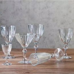 Wine Glasses Transparent Retro Glass Carved Goblet Whiskey Red Home Bar Wedding Party Champagne Flutes Cocktail Gift