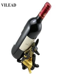VILEAD 7 Resin Anubis God Wine Rack Figurines Egypt Dog Miniatures Statue for Vintage Home Decor Creative Crafts Gifts Y2001047997017