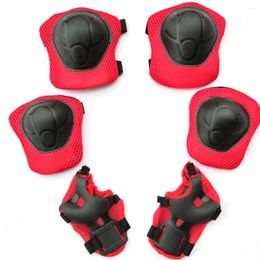 Knee Pads 6pcs Safety Body Accessories Handguard Elbow Protection Gear Set Children Sponge Skateboarding Outdoor Adjustable