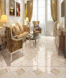 Custom Po Floor Wallpaper 3D marble Living Room Bathroom 3D Floor Tiles Mural PVC SelfAdhesive Wallpaper Roll4848409