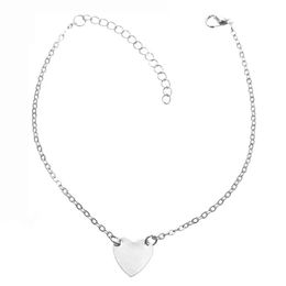 T GG Designer Chain European and American Fashion Footwear Simple Sexy Heart Anklet Opensories
