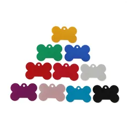 Dog Tag 10 Pcs Pet Aluminium Bone Tags To Prevent Loss Personalised Cat And Puppy Collars Markers Supplies