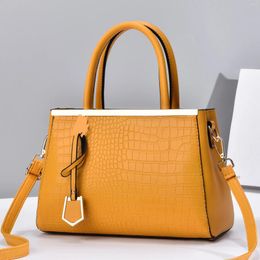 Evening Bags Stone Pattern Brand Women Leather Handbags 2024 Luxury Ladies Hand Purse Fashion Shoulder Sac