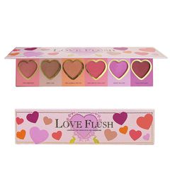 Love Flush Faced Blush Kit in 6 Colour Longlasting 16 Hour Blush Wardrobe Blushed BronzerHighlighter Powder Makeup Palette Fr3643860