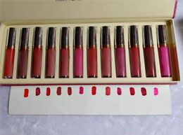 Lip Gloss Makeup 12pcs Matte Liquid Lipstick 12 Colours a Set Lustrous Lips lipgloss lips Kit8715842