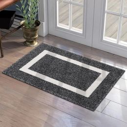 Olanly Entrance Door Mat Absorbent Clean Feet Welcome Doormat Resist Dirt Floor Carpet Home Decoration NonSlip Kitchen Rug 240109
