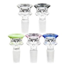 hookah 14mm 18mm Glass Bowls Mix Colour Bong Bowl Male Piece For Water Pipe Dab Rig Smoking accessrioes electric herb grinder ZZ