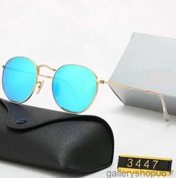 Rays Sunglasses Female Designer Brand Metal Frame Tempered Glass Lenses Vintage Rays Glasses Sunglasses Uv400 01erud