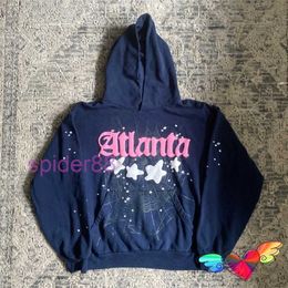 Spider Hoodie Men's Hoodies Navy Blue Sp5der Atlanta Men Women Pink Young Thug Hip Hop 555555 Sweatshirt Star Pullovers RV0C