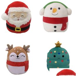 Stuffed Plush Animals Soft Christmas Series Pillow Santa Claus Deer P Toy 1028 Drop Delivery Toys Gifts Otsvt