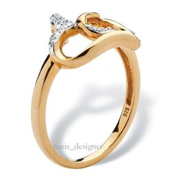 Double Heart Hollow Heart Love Proposal Ring Fashionable and Simple Heart to Heart Matching Diamond Women's 962 788