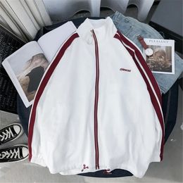 Cool Summer Basic Jacket Loose Women Thin Patchwork Bomber Autumn Ulzzang Clothes Femme High Street Baseball Girl 240109