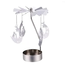 Candle Holders 1pc Delicate Metal Holder Romantic Stick (Silver)