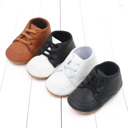 First Walkers Baby Shoes Spring And Autumn Men's Women's British Style 3-6-12 Months Rubber Sole Non-Slip Toddler 27