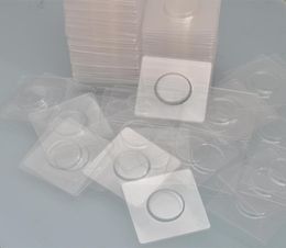 100pcs Whole Clear Square Lash Trays Plastic Transparent Blank Eyelash Tray Holder for Eyelash Packaging Box Case Container1188513