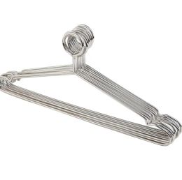 Stainless Steel Clothes Hanger Anti-theft Metal Clothing Hanger for Hotel Used Non Slip Closet Organiser BJ