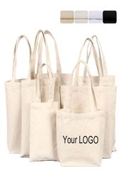 High Quality Reusable Cotton Grocery Shopping Bag Promotional Plain Canvas Tote bags Custom Logo Printed3616537