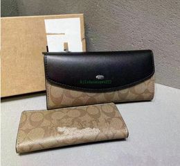 2024 Portafoglio da donna di moda di alta qualità Portafoglio lungo da donna con pochette nera Portafogli in pelle con cerniera singola Porta carte portamonete classico