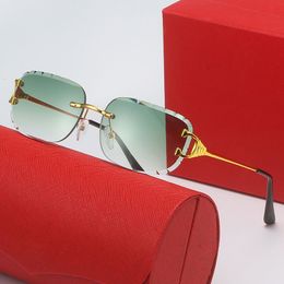 Men Sunglasses Classic Brand Retro Luxury Designer Eyewear Metal Frame Designers Sun Glasses Woman with box 98008240109