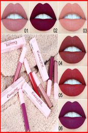 CmaaDu 6 Colours Matte Liquid Lipstick 4ml Lip Gloss Make up Lipgloss Waterproof rouge a levre6693149