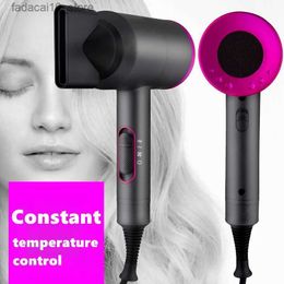 Hair Dryers Professional Salon Electric Hair Dryers 2000W Strong Power 2 In 1 Hot Cold Wind Negative Ionic Blow Dryer Q240109