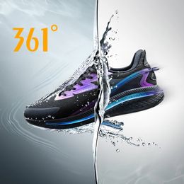 361 Degrees Rainblock 40 Men Running Sport Shoes Water Repellent Technology Q Bomb Reflective Night Male Sneakers 672142221 240109