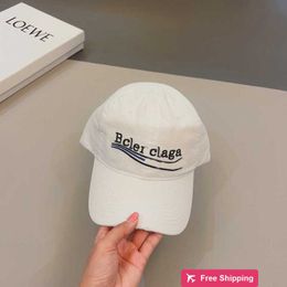 Designer Ball Caps High quality B brand baseball cap, classic washed baseball cap from Paris, star style embroidered letter sunshade duckbill cap 7FOM