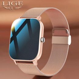 Watches 2022 LIGE New Sport Smart Watch Women Men Heart Rate Blood Pressure Music Fitness Tracker Smart Clock For Android IOS Smartwatch