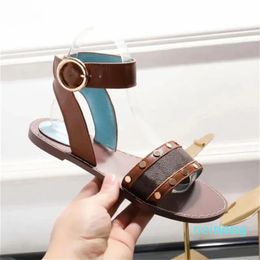 Summer Women Designer Sandals Flats Sexy Ankle High Boots Sandal Casual Ladies Flat Shoes Ladies Beach 2024