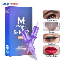 Tattoo Cartridge Needle 20PCS RL Professional Disposable Semi-Permanent Eyebrow Lip Makeup Needles For Tattoo Machine Pen 240108