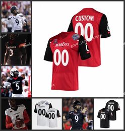 2024 BIG-12 Evan Prater Tre Tucker Cincinnati Football Jerseys Ryan Montgomery Jadon Thompson Corey Kiner Chamon Metayer Cincinnati Bearcats Custom Jersey