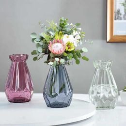 Planters Pots Transparent Simple Glass Flower Vase Small Fresh Flower Pot Storage Bottle Home Living Room Decor Ornaments Flower Arrangement YQ240109