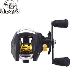 LIZARD With Magnetic Brake System 8KG Drag Resistance 17 1 BB 72 High Speed Black Gold Fishing Reel 240108