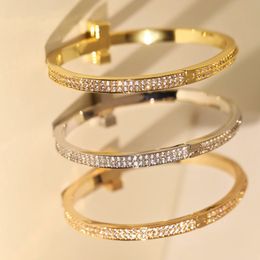 3 colour 18k gold plated gold bangle bracelets letter versatile bracelets valentine day gifts jewlry alphabet u-shape geometry luxury bangle geometry set gift