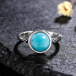 Cluster Rings S925 Sterling Silver Vintage Ring Oval 8MM Natural Labradorite Moonstone Charoite Beads For Women Gift Luxury Jewellery