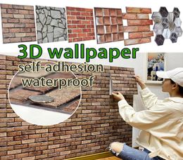 Wallpaper 3D Stickers Wall Decor Brick Stone Self Adhesive Waterproof Wallpapers modern kids Bedroom Home Decor Kitchen Bathroom L5578951