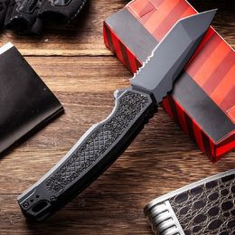 Special Offer KS7105BLK Automatic Tactical Knife 9Cr18Mov Black Titanium Coating Blade CNC Aviation Aluminium Handle Outdoor Camping EDC Pocket Knives