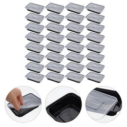 50Pcs Disposable Take Out Food Boxes Plastic Container with Lids Holders 240108 240118