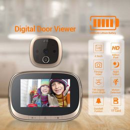 Intelligent Visual Cat Eye 4.3-inch WIFI Photo Video Card Insert with PIR Night Vision Electronic Cat Eye Camera Doorbell Intercom