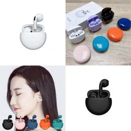 Cell Phone Bluetooth Device Pro6 Headphone J6 Touch Noise Cancelling Wireless Stereo Pro4 Motion Tws Ce Factory Drop Delivery Otbpr