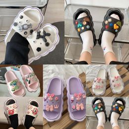 Slide bone desert sand Slippers Designer Beach pure Sandals Woman Mop Slippers Mens Scuffs Womens rubber Slides