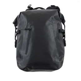 Outdoor Bags Large Travel Backpack 25L Breathable Black Water Resistant PVC Strong Bearing Capacity Adjustable For Camping