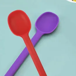 Spoons Silicone Ice Stirring Spoon Tool Large Seasoning Kitchenware Salad Kitchen Cooking Cake Cream