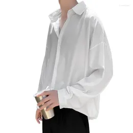 Men's Casual Shirts Mature Style Long Sleeve Men Loose Fashion Versatile Handsome Shirt For