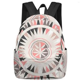 Backpack Mandala Pattern Triangle Women Man Backpacks Waterproof School For Student Boys Girls Laptop Bags Mochilas