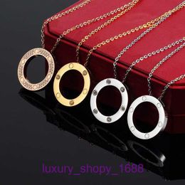 Car tires's Pendant Necklac Best sell Birthday Christmas Gift titanium steel necklace female amulet sky star clavicle popular pers With Original Box