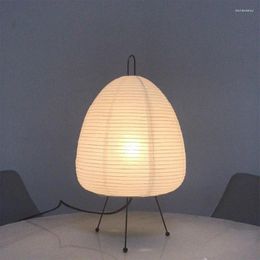 Table Lamps Japanese Style Rice Paper Led Lamp Living Room Bedroom Bedside Study El Homestay Art Creative Decor Tripod Floor