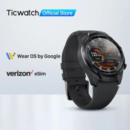 Watches TicWatch Pro 4G/LTE USVerizon Smartwatch for Men 1GB RAM Sleep Tracking SwimReady IP68 Waterproof Watch NFC Long Battery Life