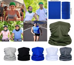 Faceshield Cycling Mask Outdoor Sunscreen Ice Silk Scarf Bib Magic Turban Men and Women Multifunctional sports collar XD238294625196